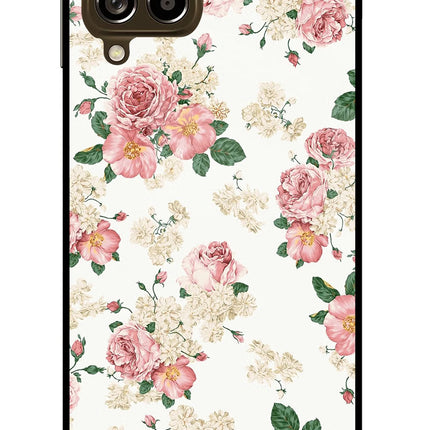 Flowers Samsung M53 5G Glass Case