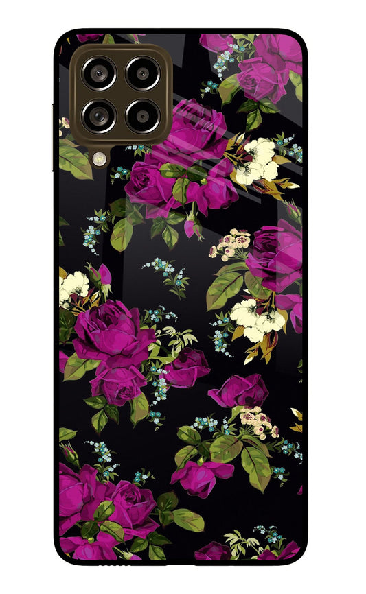 Flowers Samsung M53 5G Glass Case