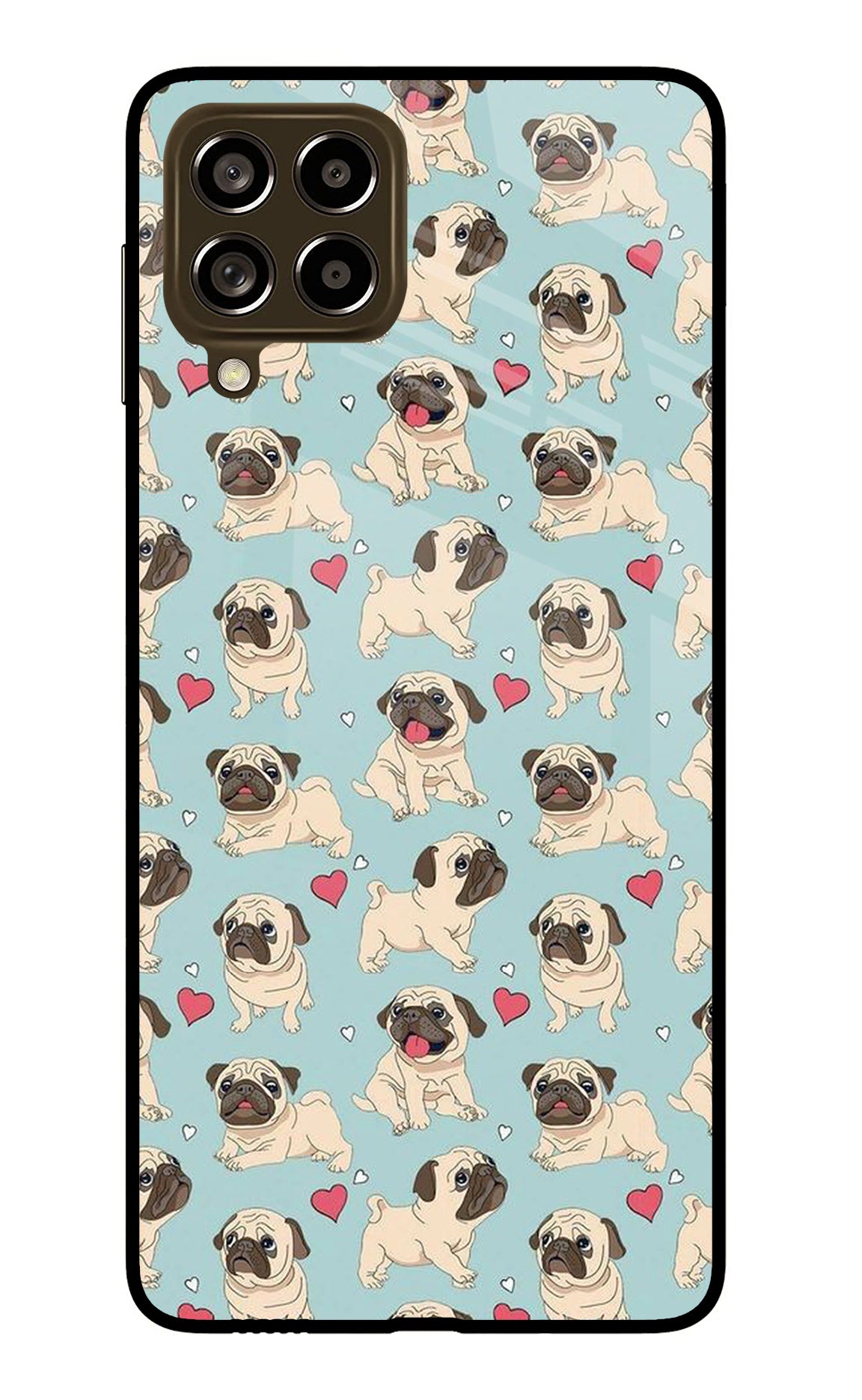 Pug Dog Samsung M53 5G Glass Case