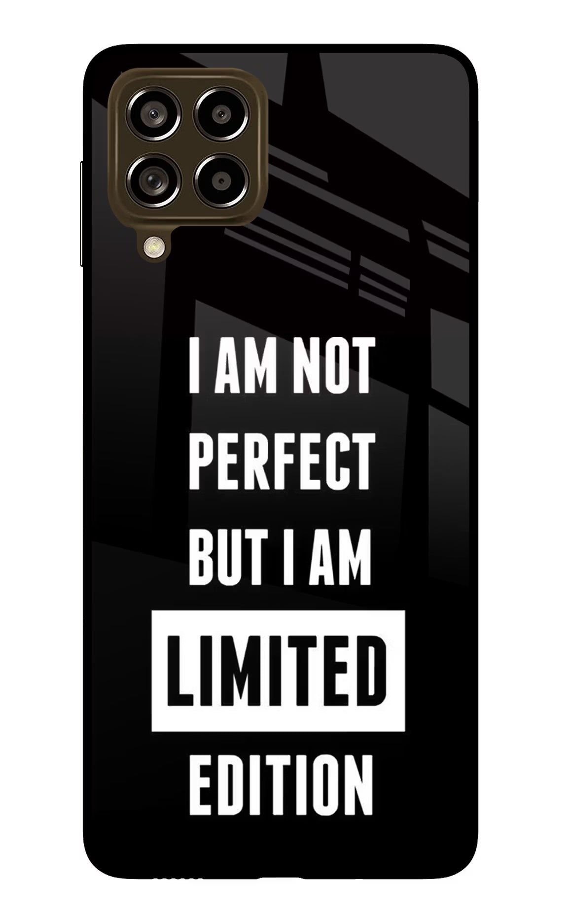 I Am Not Perfect But I Am Limited Edition Samsung M53 5G Glass Case