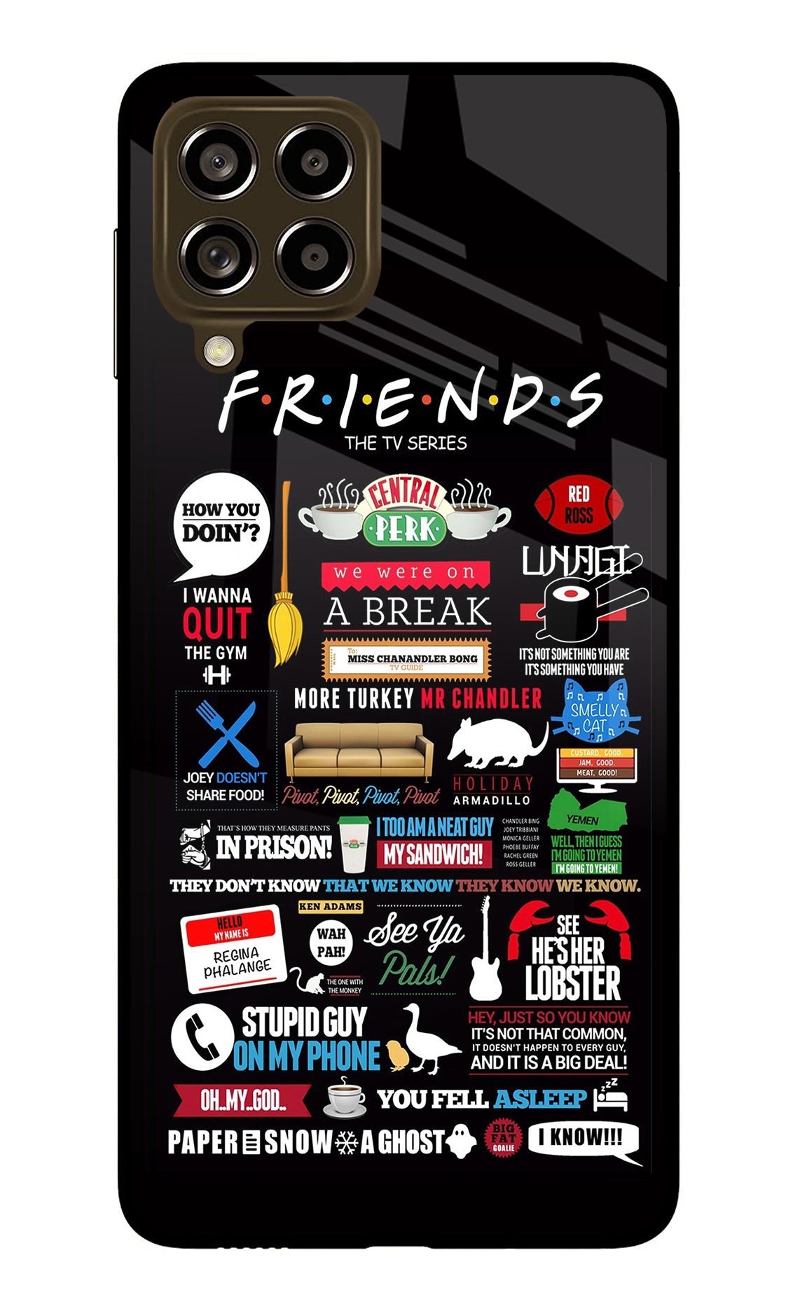 FRIENDS Samsung M53 5G Glass Case