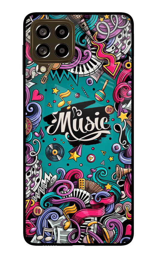 Music Graffiti Samsung M53 5G Glass Case