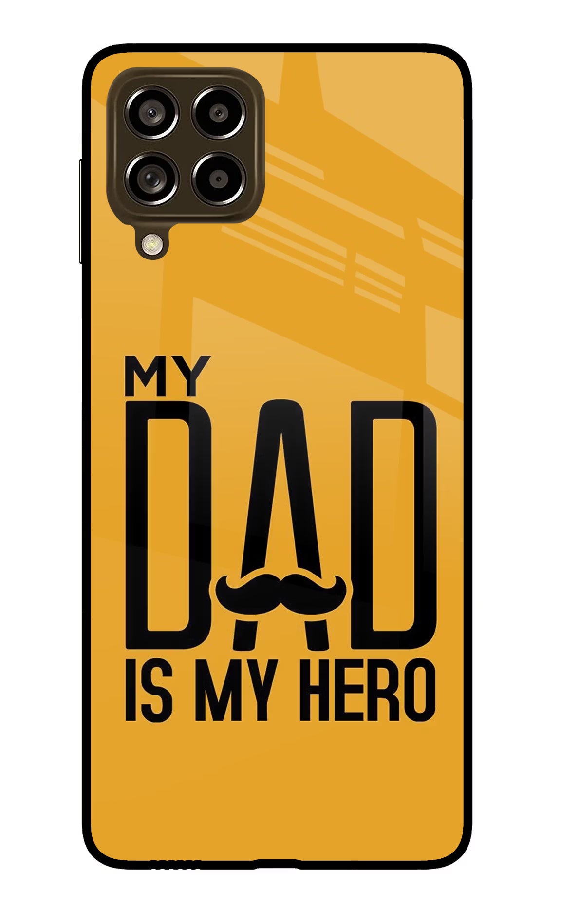 My Dad Is My Hero Samsung M53 5G Glass Case
