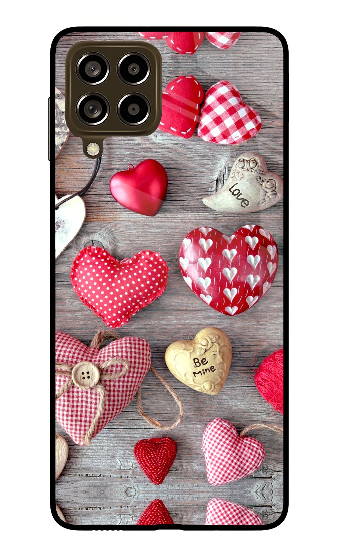 Love Wallpaper Samsung M53 5G Glass Case