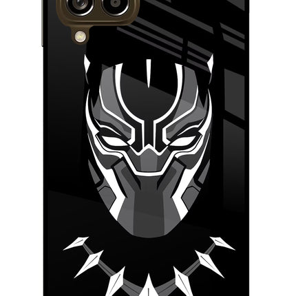 Black Panther Samsung M53 5G Glass Case Back Cover by Casekaro