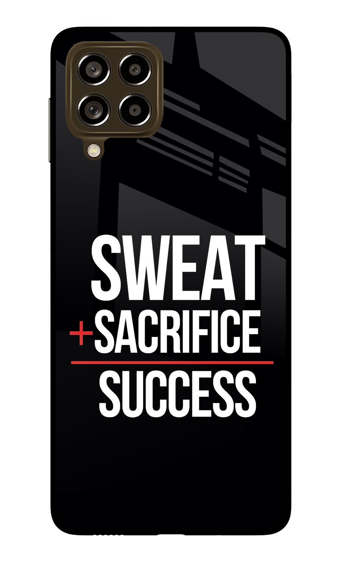 Sweat Sacrifice Success Samsung M53 5G Glass Case