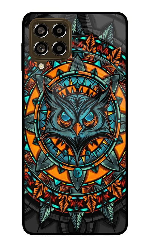 Angry Owl Art Samsung M53 5G Glass Case