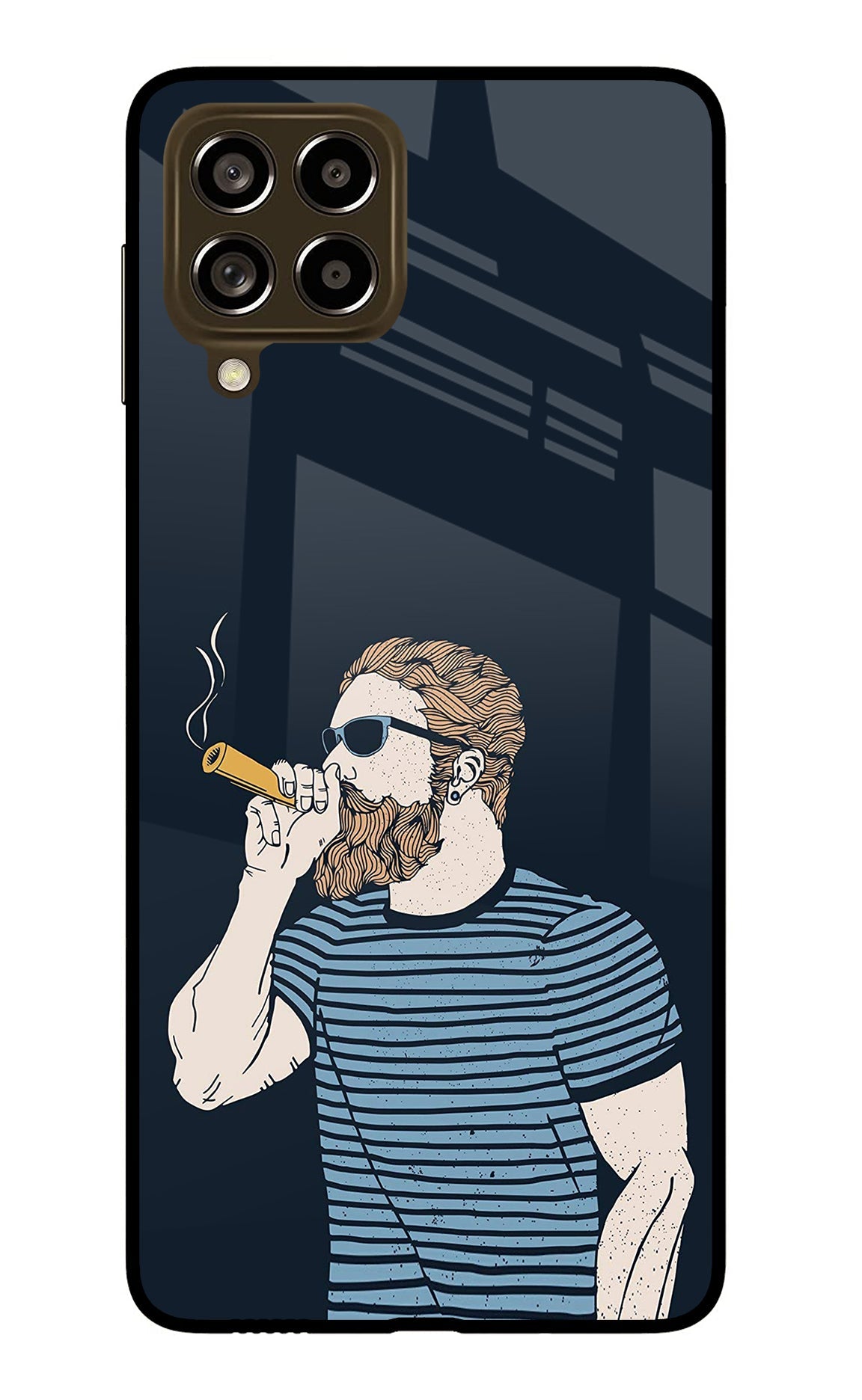 Smoking Samsung M53 5G Glass Case