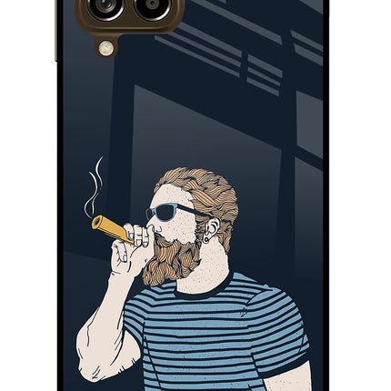 Smoking Samsung M53 5G Glass Case