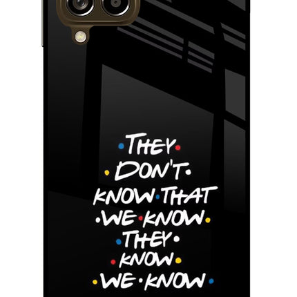 FRIENDS Dialogue Samsung M53 5G Glass Case