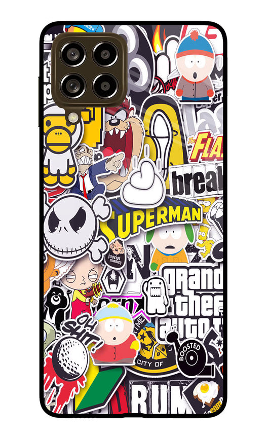 Sticker Bomb Samsung M53 5G Glass Case