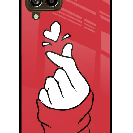 Korean Love Sign Samsung M53 5G Glass Case