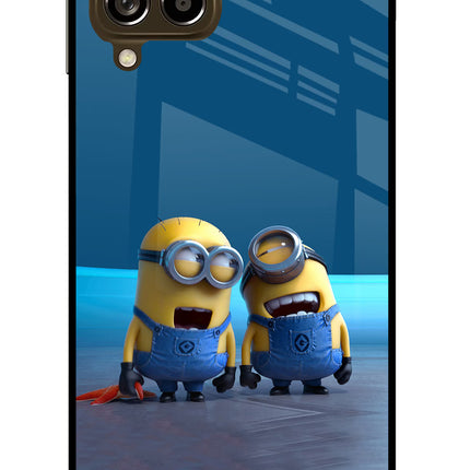 Minion Laughing Samsung M53 5G Glass Case