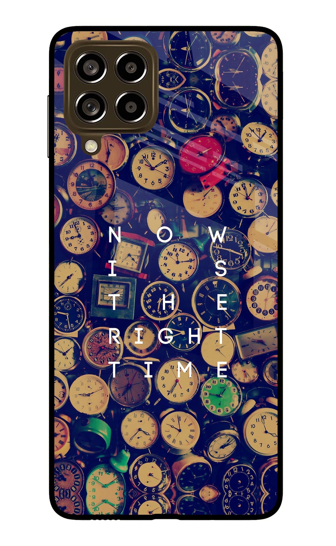 Now is the Right Time Quote Samsung M53 5G Glass Case