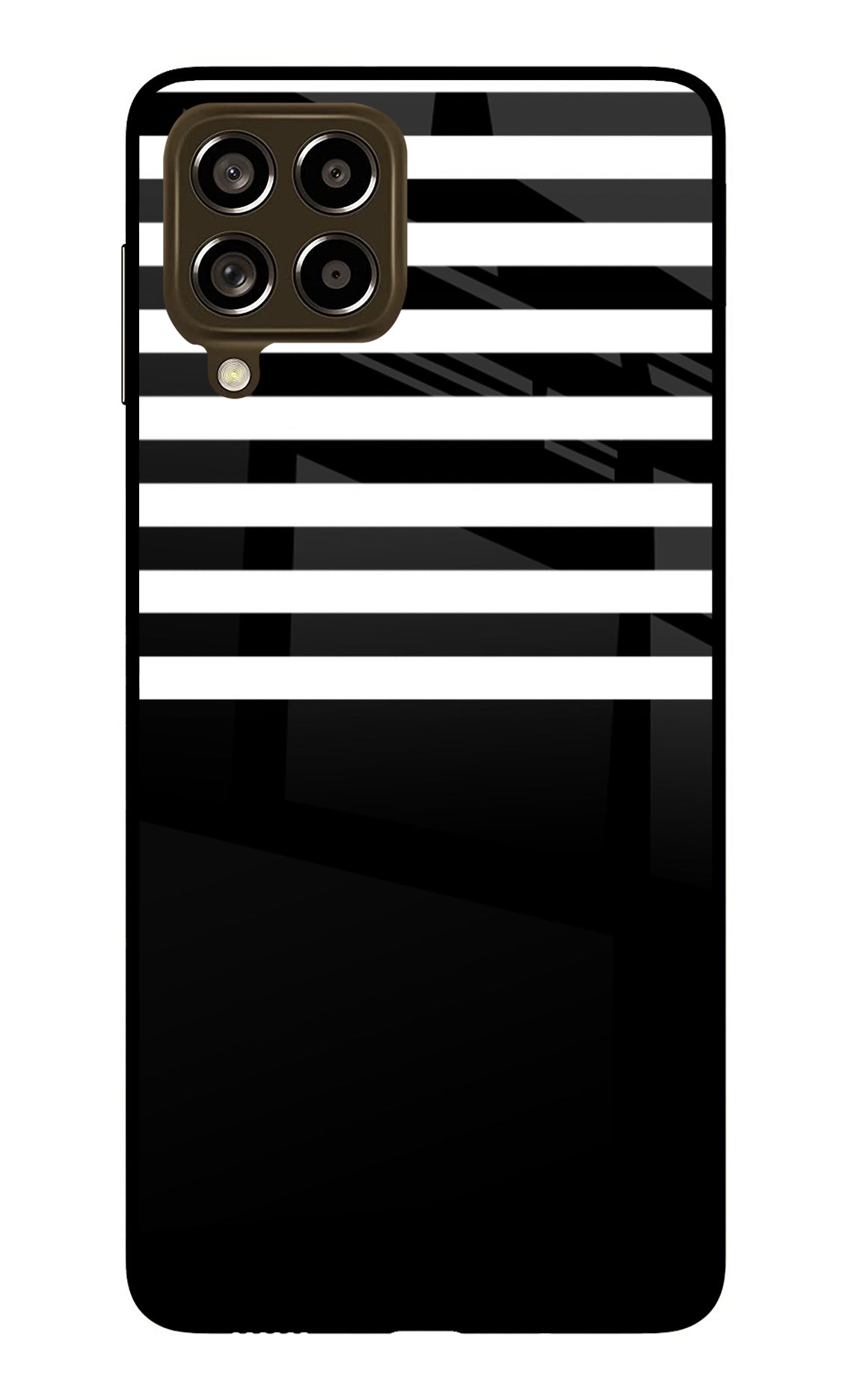 Black and White Print Samsung M53 5G Glass Case