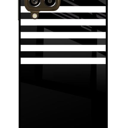 Black and White Print Samsung M53 5G Glass Case
