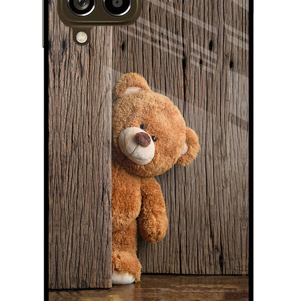 Teddy Wooden Samsung M53 5G Glass Case