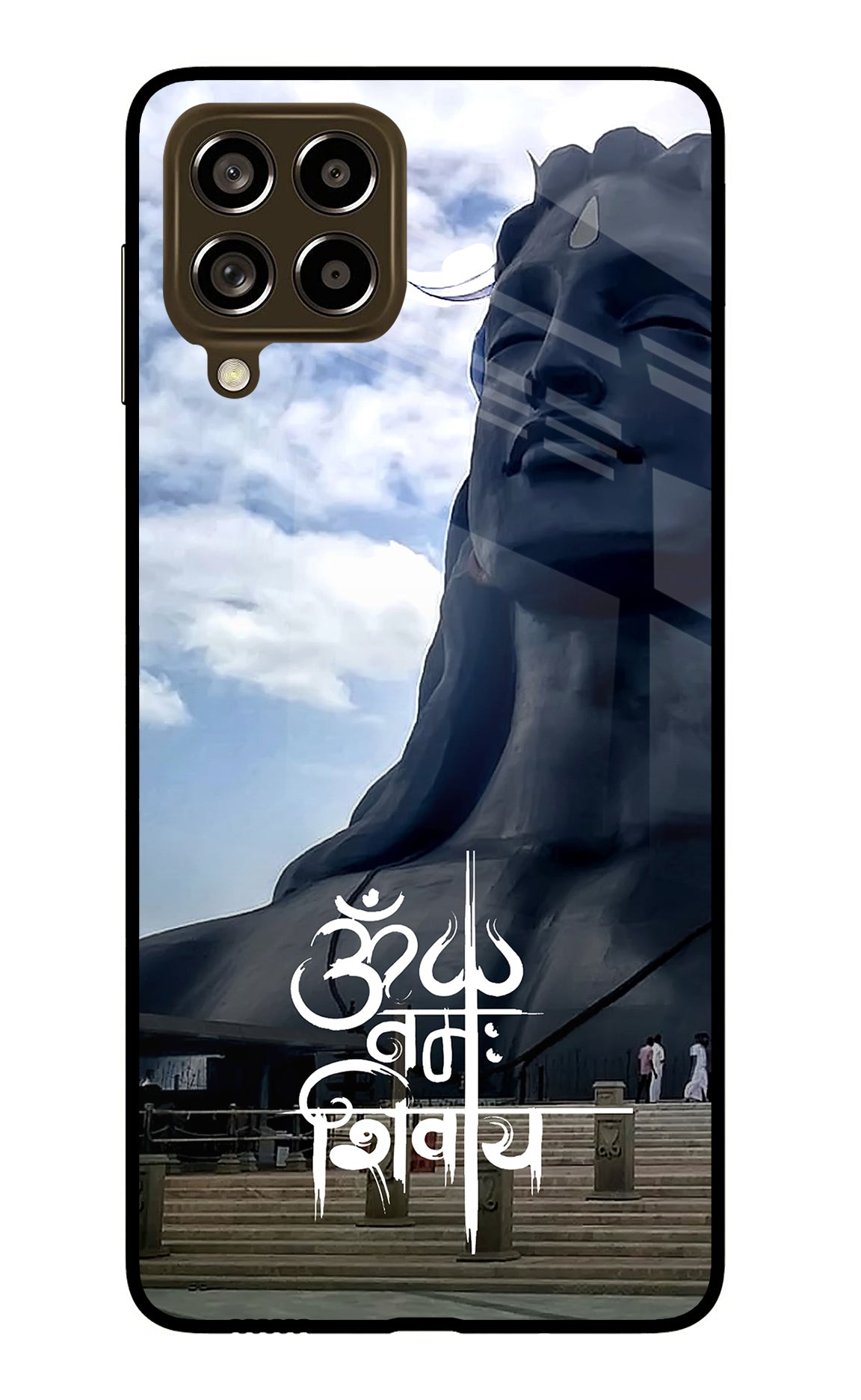 Om Namah Shivay Samsung M53 5G Glass Case