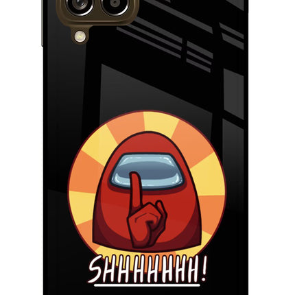 Among Us Shhh! Samsung M53 5G Glass Case
