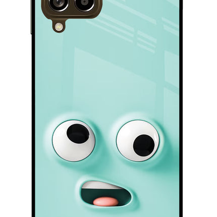 Funny Cartoon Samsung M53 5G Glass Case Back Cover by Casekaro