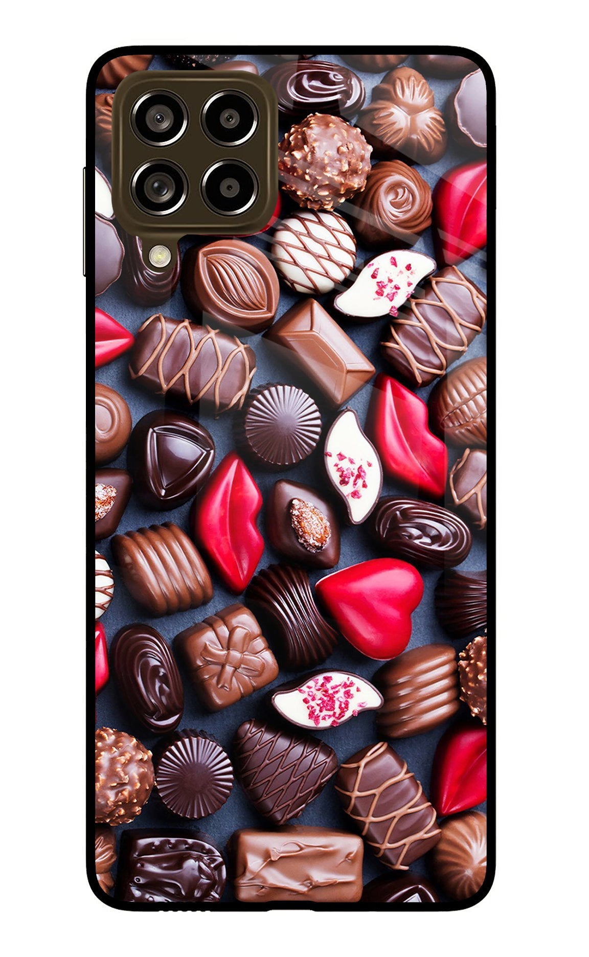 Chocolates Samsung M53 5G Glass Case