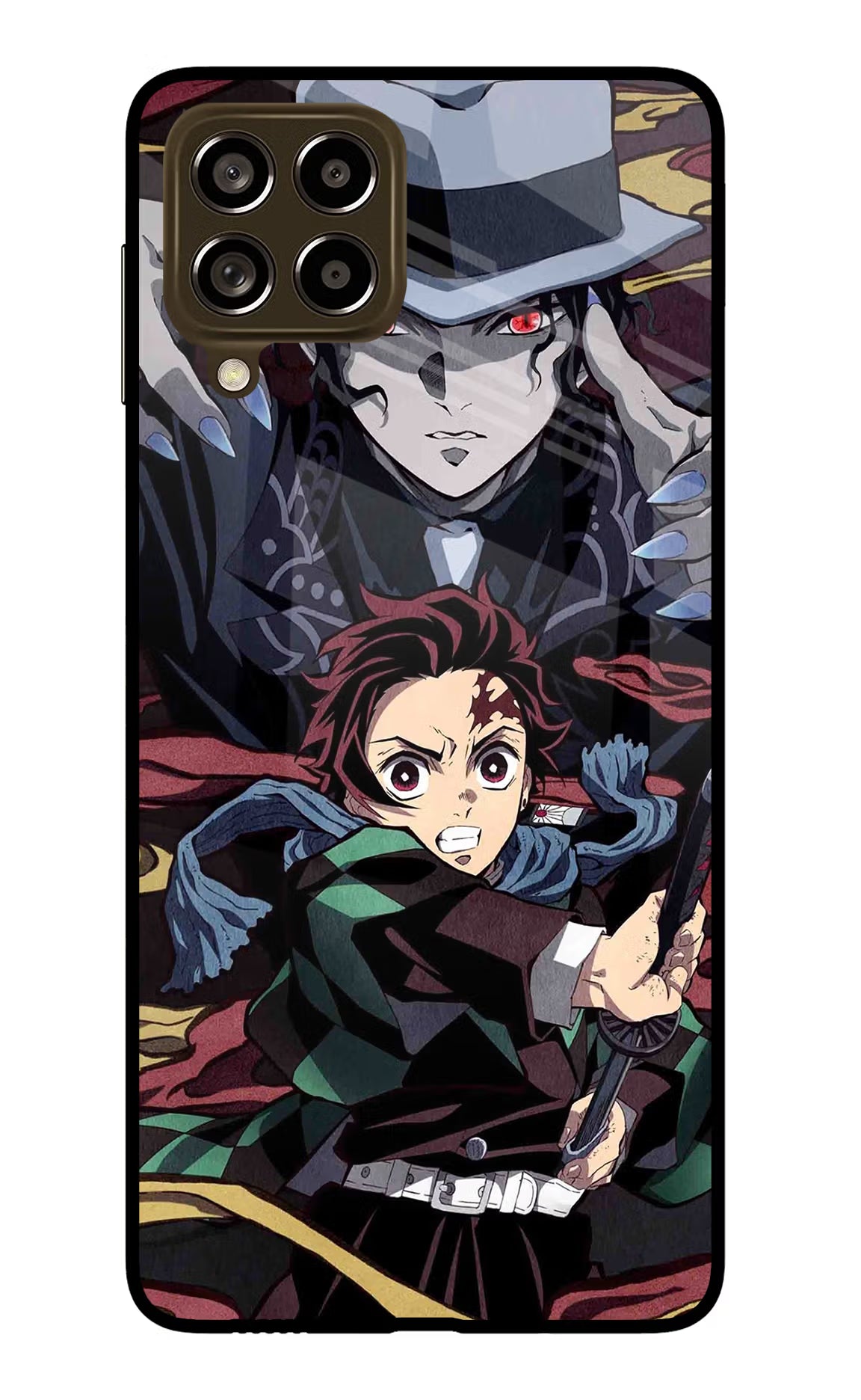 Demon Slayer Samsung M53 5G Glass Case Back Cover by Casekaro