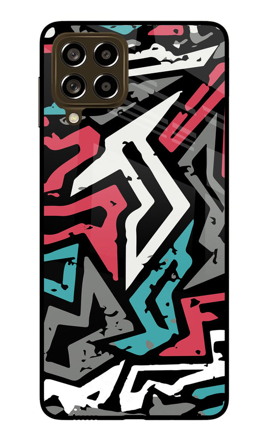 Geometric Graffiti Samsung M53 5G Glass Case