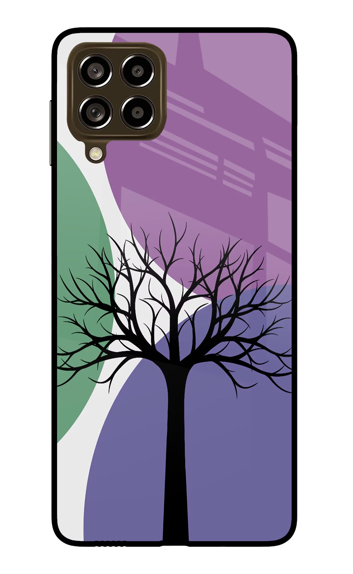 Tree Art Samsung M53 5G Glass Case Back Cover by Casekaro