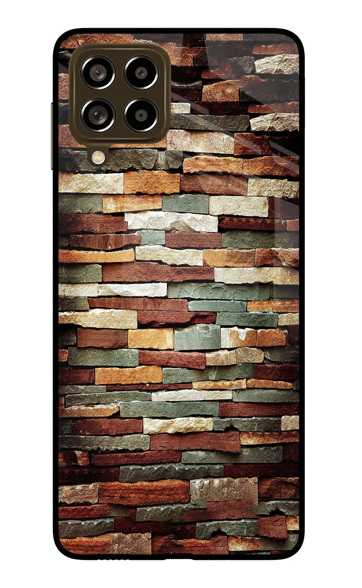 Bricks Pattern Samsung M53 5G Back Cover