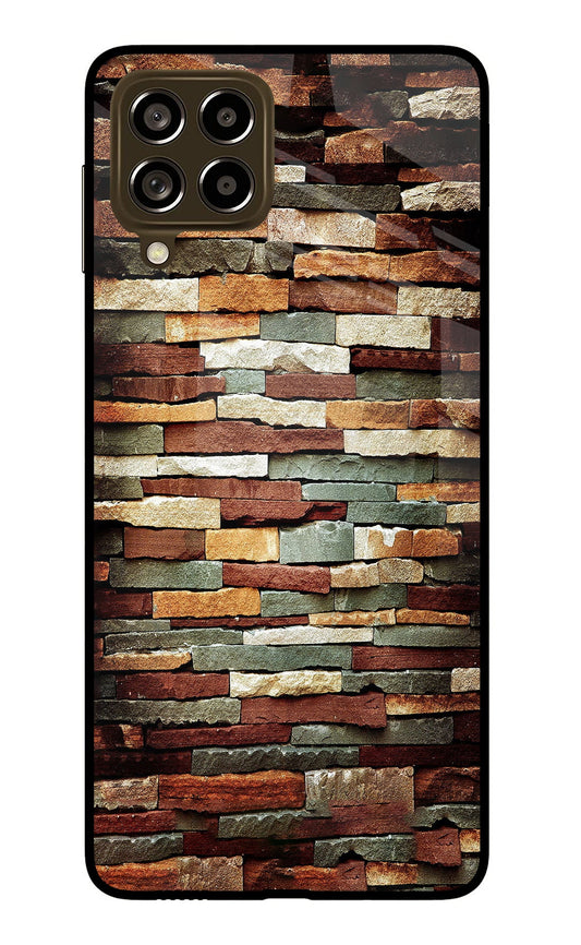 Bricks Pattern Samsung M53 5G Glass Case