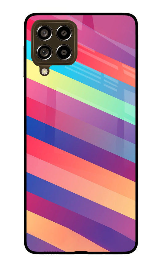 Stripes color Samsung M53 5G Glass Case