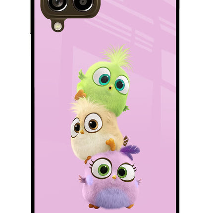 Cute Little Birds Samsung M53 5G Glass Case