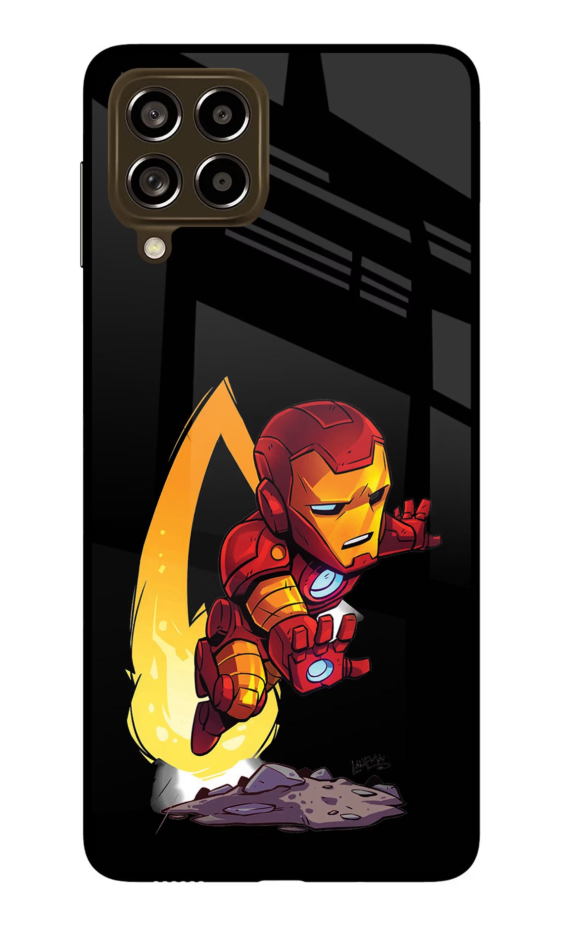 IronMan Samsung M53 5G Glass Case Back Cover by Casekaro