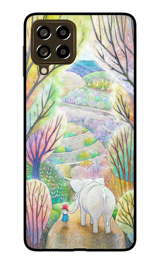Nature Painting Samsung M53 5G Glass Case
