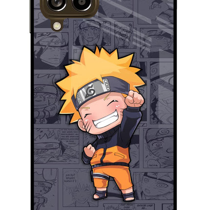 Chota Naruto Samsung M53 5G Glass Case Back Cover by Casekaro