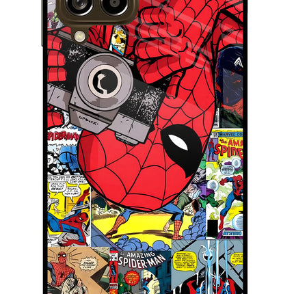 Spider Man Samsung M53 5G Glass Case Back Cover by Casekaro