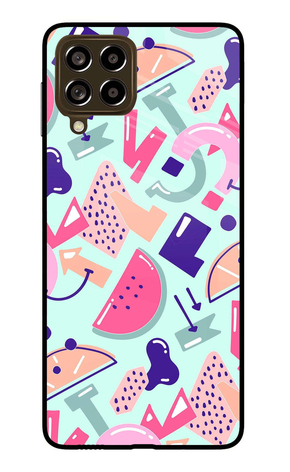 Doodle Pattern Samsung M53 5G Back Cover