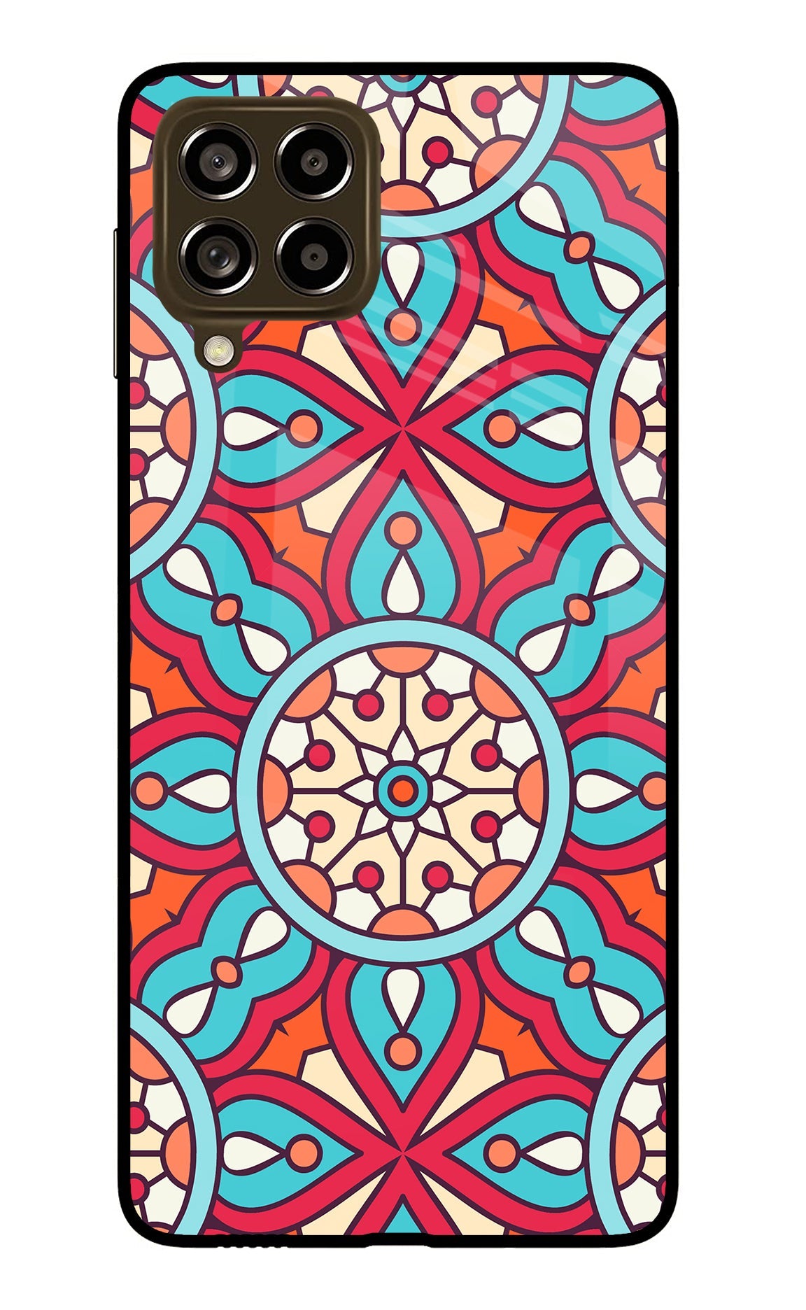 Mandala Geometric Samsung M53 5G Glass Case