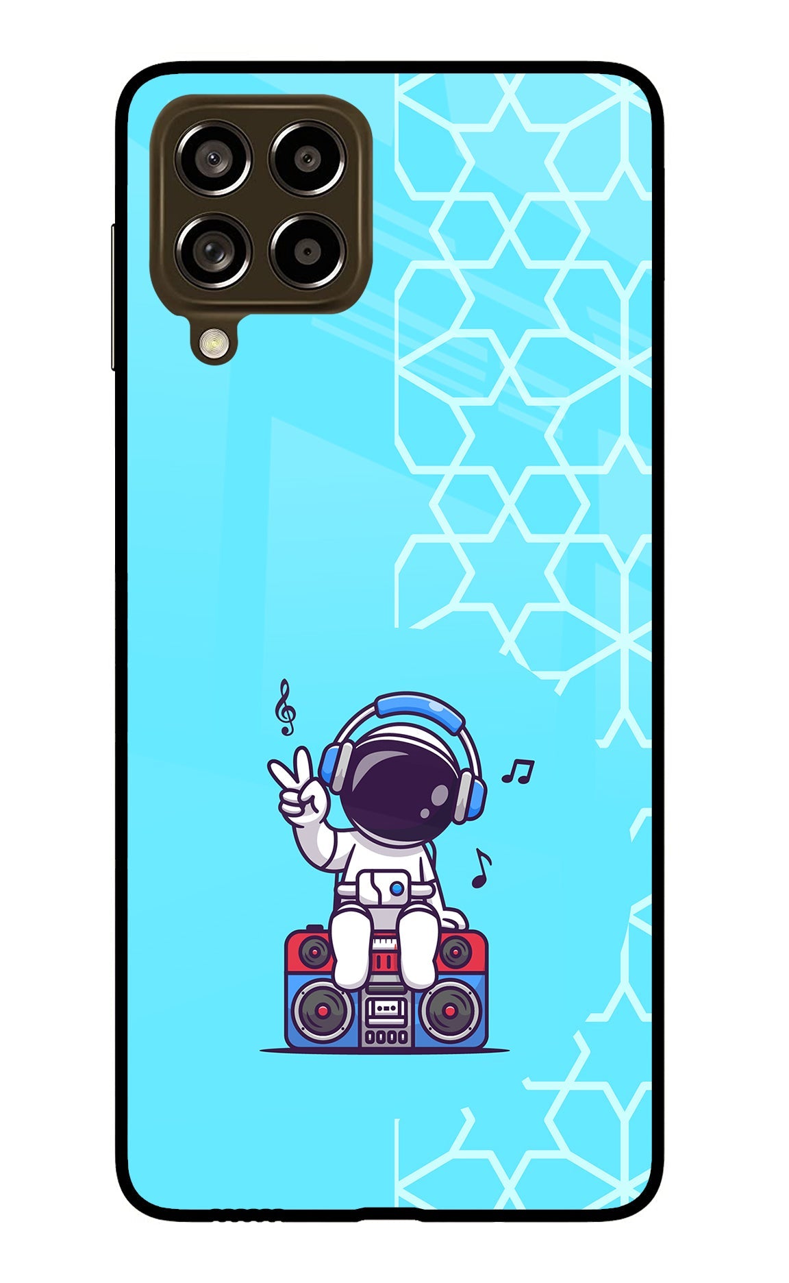 Cute Astronaut Chilling Samsung M53 5G Back Cover