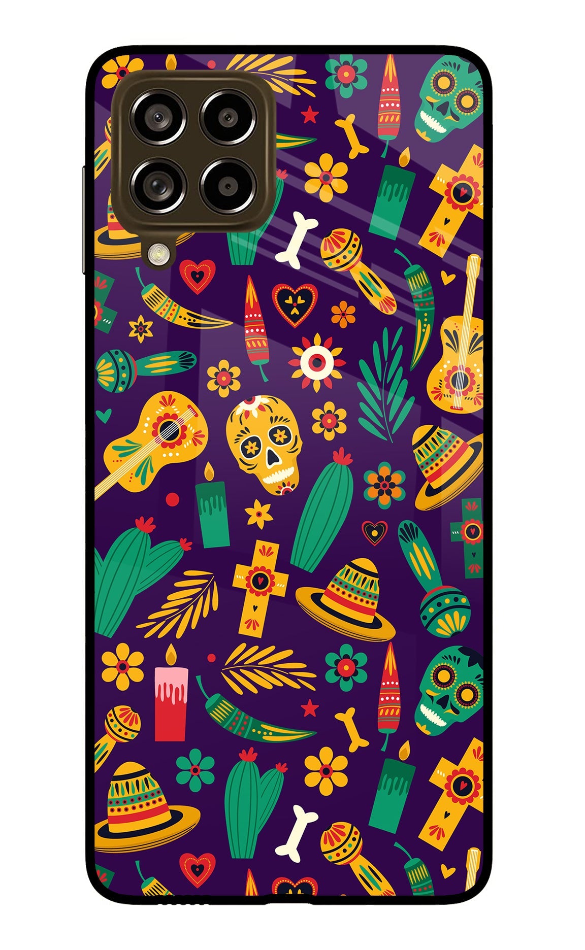 Mexican Artwork Samsung M53 5G Glass Case