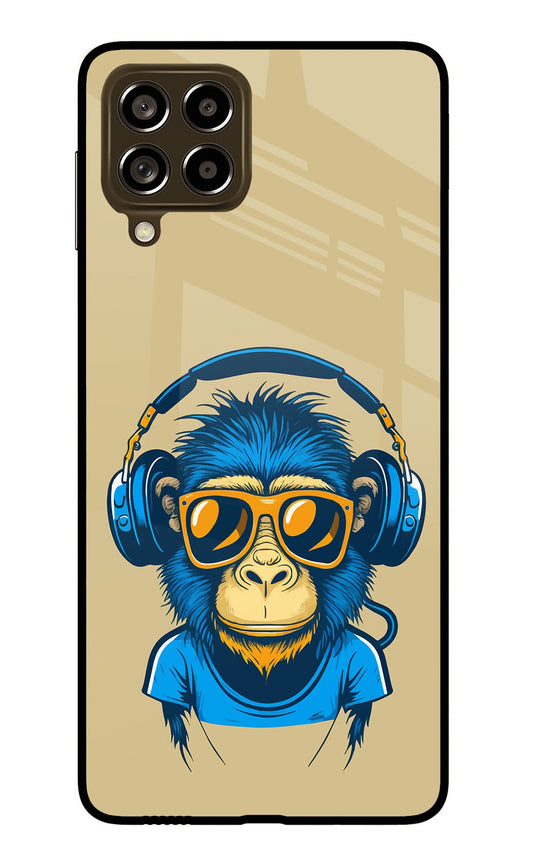 Monkey Headphone Samsung M53 5G Glass Case