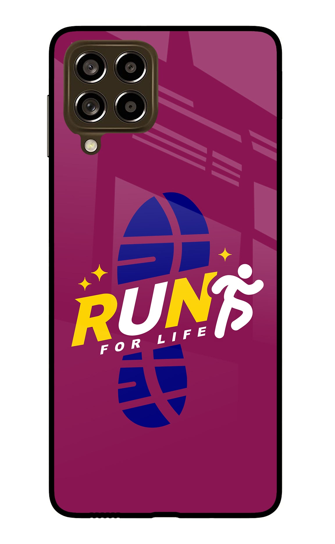 Run for Life Samsung M53 5G Glass Case