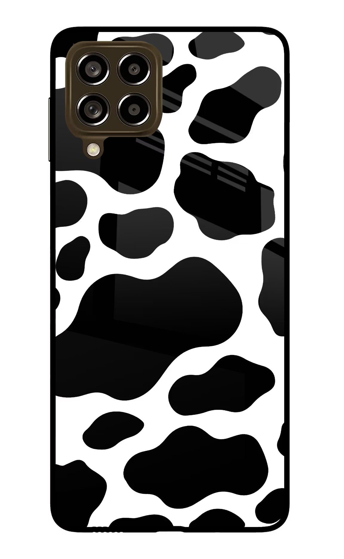 Cow Spots Samsung M53 5G Glass Case Back Cover by Casekaro