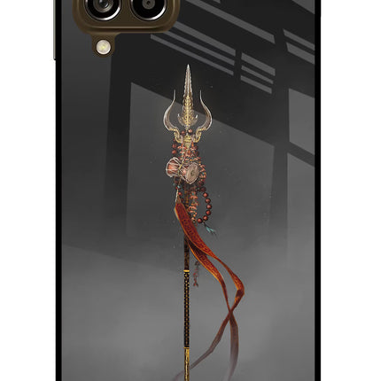 Shiv Trishul Samsung M53 5G Glass Case Back Cover by Casekaro