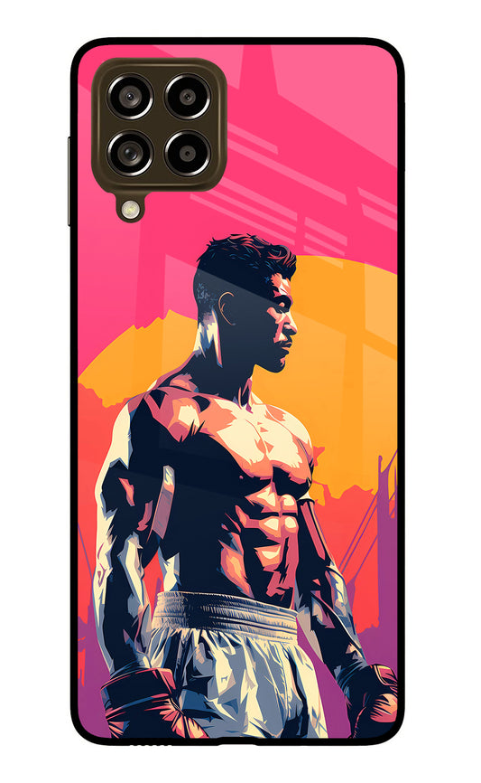 Sunset Warrior (AI Generated) Samsung M53 5G Glass Case