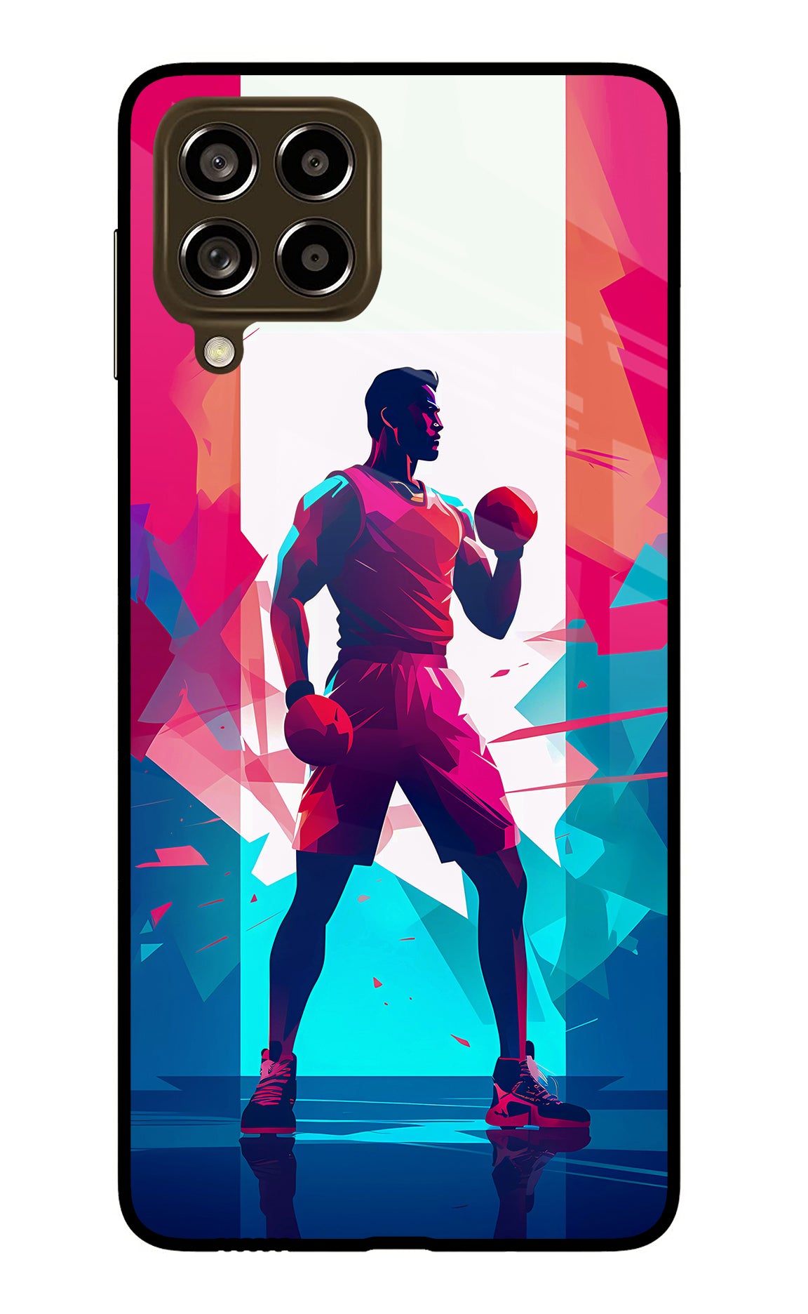 Champion Fighter (AI Generated) Samsung M53 5G Glass Case