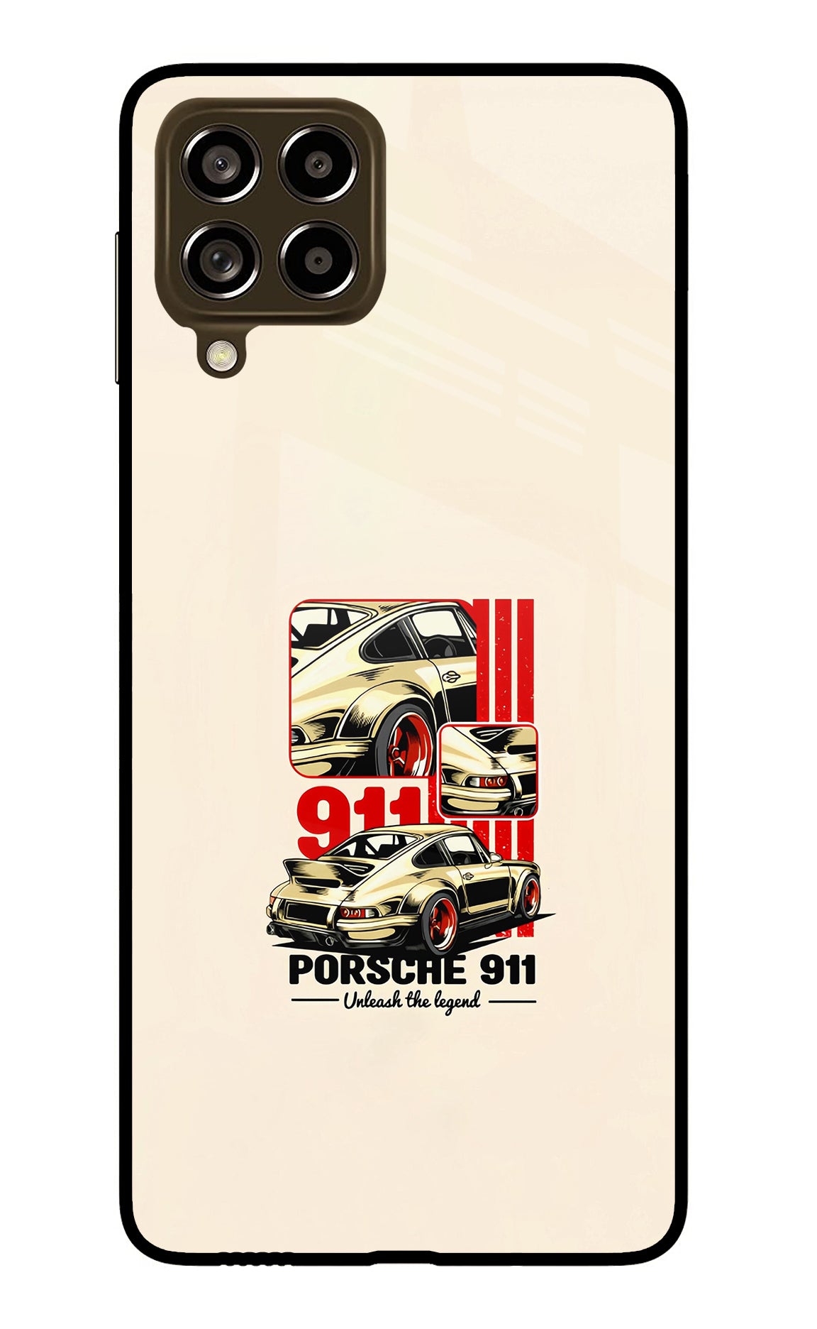 Classic Porsche 911 Samsung M53 5G Glass Case