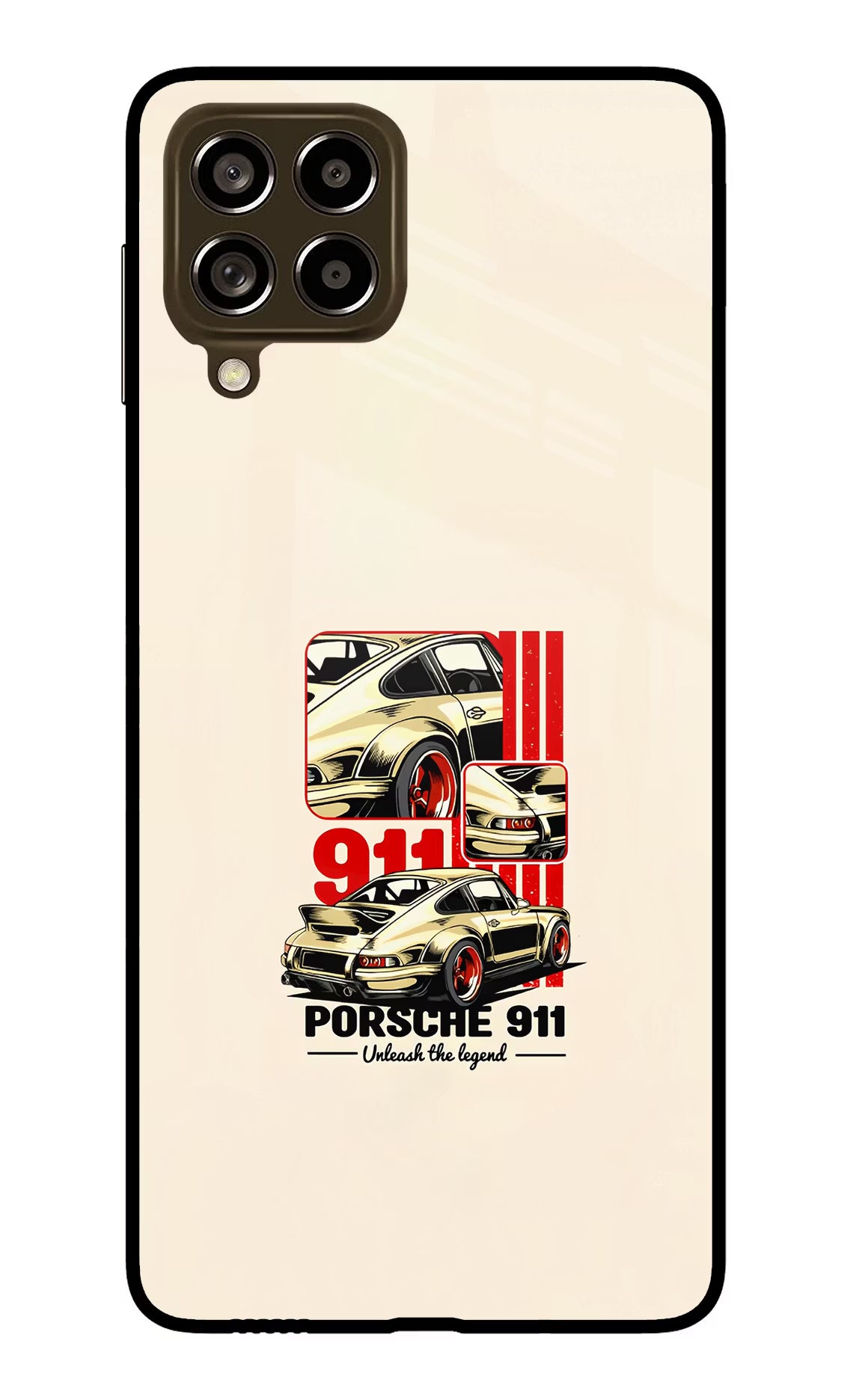 Classic Porsche 911 Samsung M53 5G Glass Case Back Cover by Casekaro