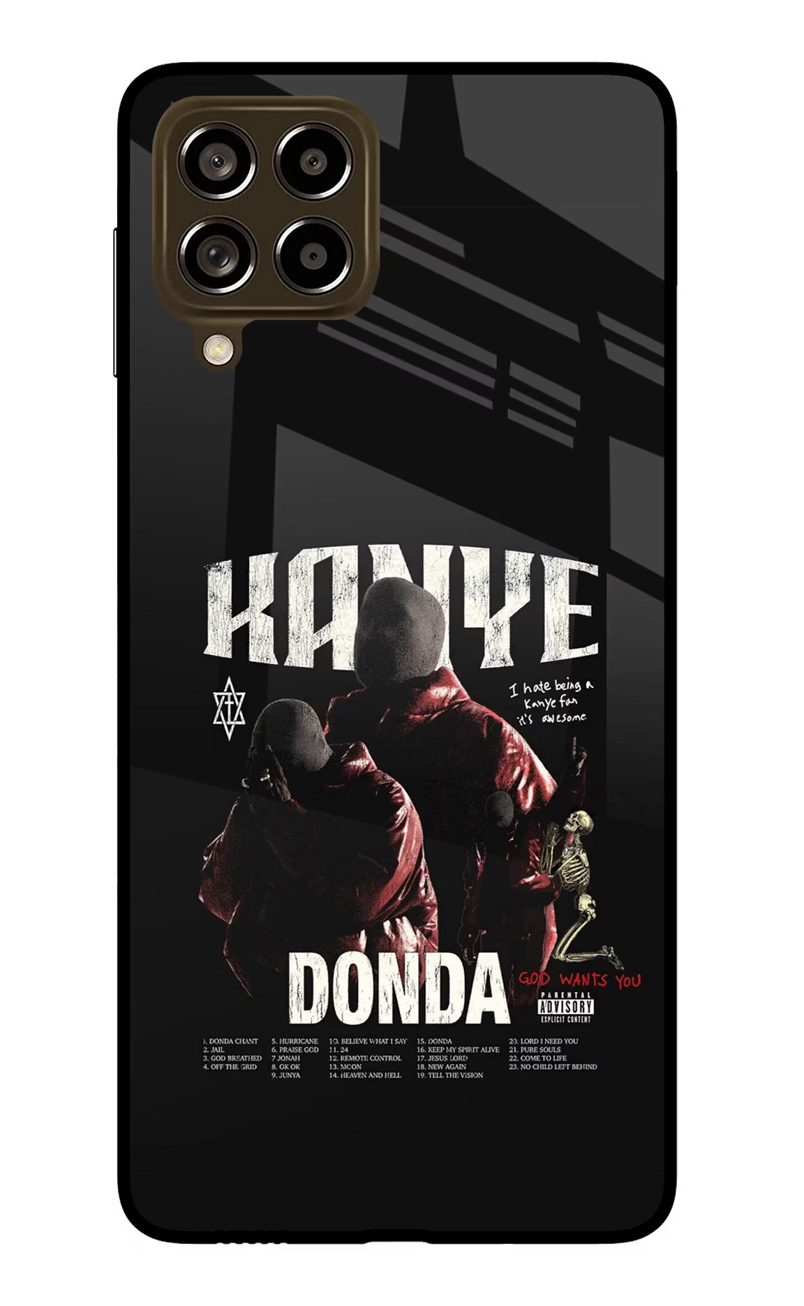Donda Kanye West Samsung M53 5G Glass Case
