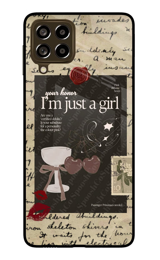 I am just a girl Samsung M53 5G Glass Case